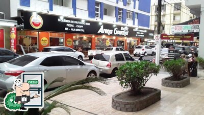 Descubra a área externa do Arena Gourmet