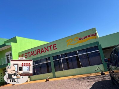 Você pode espairecer no exterior Restaurante RS Colonial