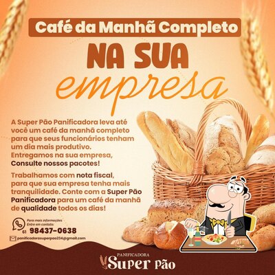 Platos en Super Pão Panificadora, Confeitaria e Pizzaria