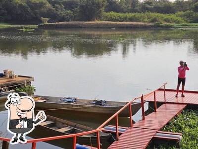 a área exterior é uma característica importante do Pousada do Dourado