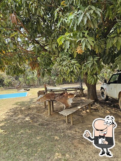 a área exterior é uma característica importante do Bar do Amaro