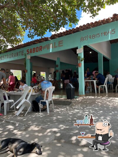 O interior do Restaurante sabor do vale