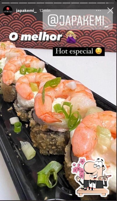 Rolos de sushi são disponibilizados no Japakemi - Delivery de comida Japonesa