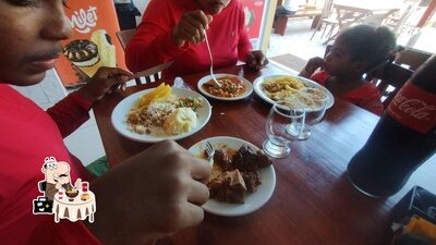 Platos en Encontro do Sabor Restaurante & Pizzaria