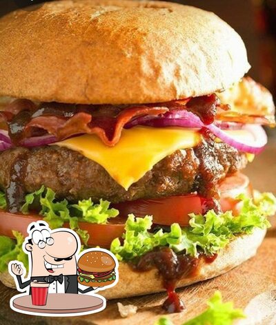 Experimente um hambúrguer no Bura's Burguer