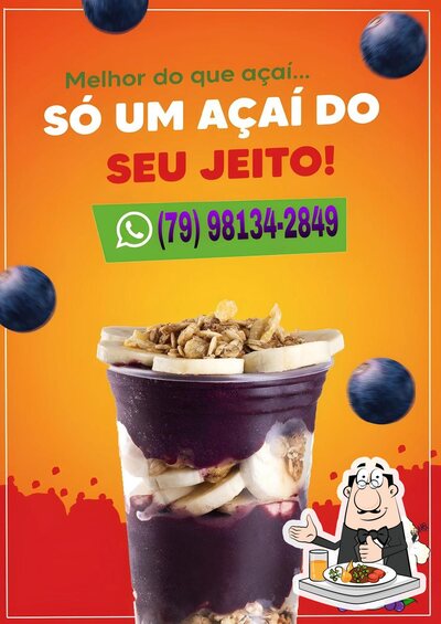Comida em Lírio açaí